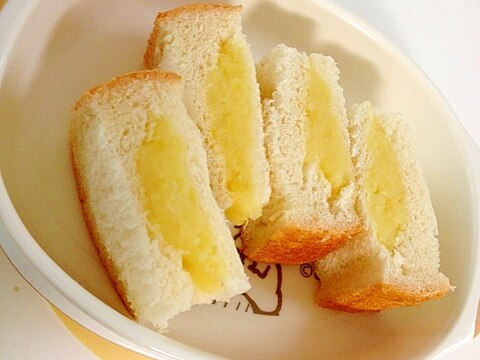 さつまいもクリームたっぷりのサンドイッチ 離乳食 レシピ 作り方 By とっこ 楽天レシピ